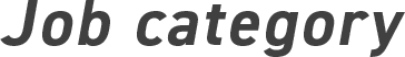 Job category