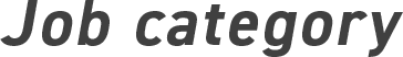 Job category